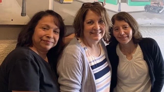 Tina, Melissa, and Madeleine, the women behind the Lupine Society